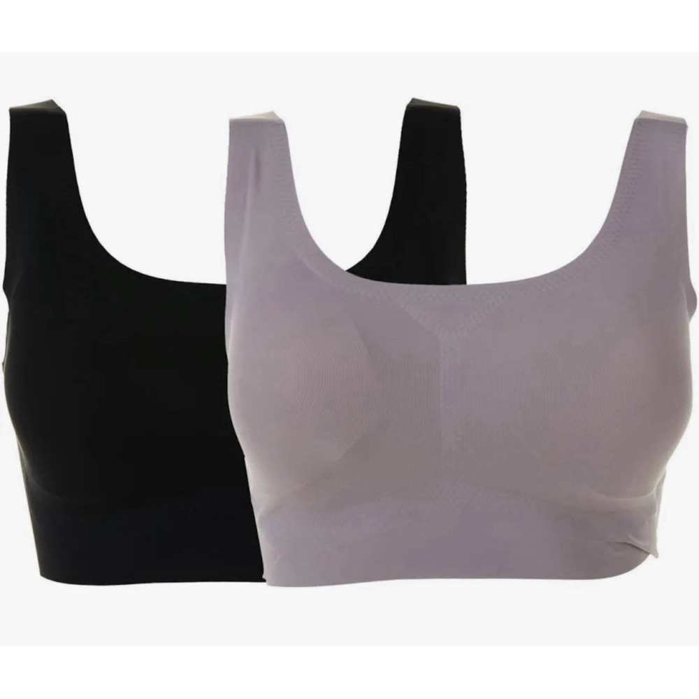 6 Rhonda Shear Invisible Body Bras 9594 3X Rose Gray Black Nude Wireless New
